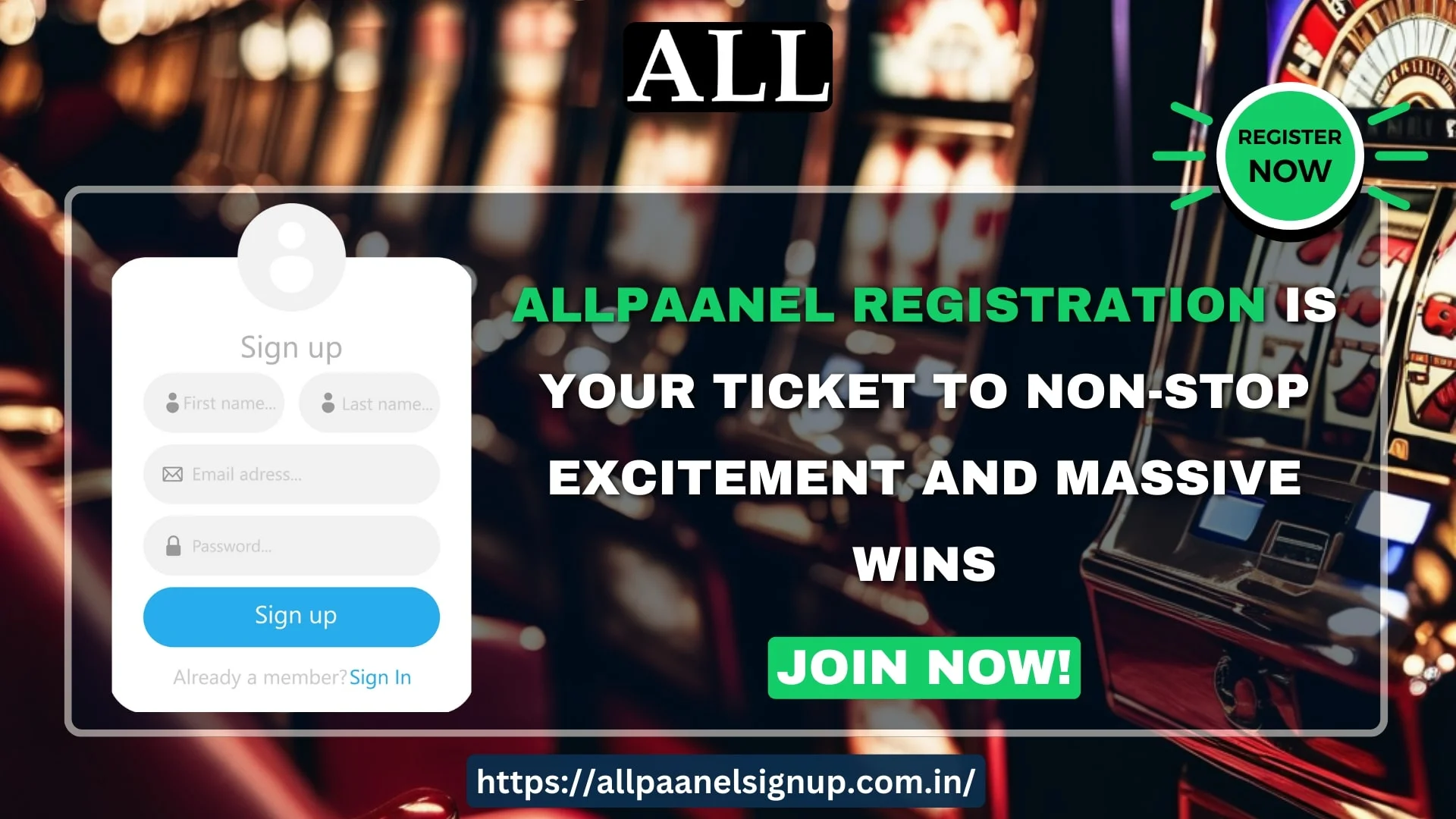 Allpaanel registration